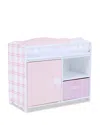 Teamson Olivia's Little World By  Kids Aurora Princess Pink Plaid Baby Doll Bed With Accessories Pink In Pink