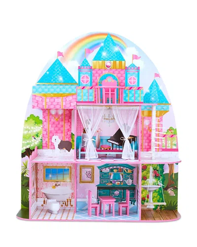 TEAMSON OLIVIA'S LITTLE WORLD BY TEAMSON KIDS PRINCESS CASTLE 12 DOLL HOUSE PINK - AGES 3-7