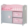 Teamson Olivias World 16" Baby Doll Wooden Furniture Changing Station Storage Td-12390a
