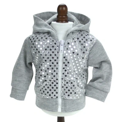 Teamson Sophia's - 18" Doll - Sequin Hoodie - Gray
