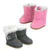 Teamson Sophia's 2-pair, Winter Boots For 18" Dolls, Pink/gray