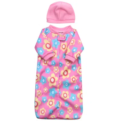 Teamson Sophia's 2 Piece Sleep Sack And Hat Set For 15" Dolls, Pink