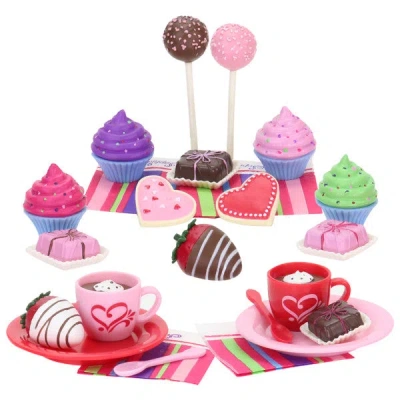 Teamson Sophia's 20 Piece Hot Chocolate And Desserts Set For 18" Dolls In Multi
