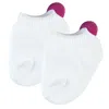Teamson Sophia's Ankle Socks With Pom-poms For 18" Dolls, White/hot Pink