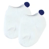 Teamson Sophia's Ankle Socks With Pom-poms For 18" Dolls, White/navy