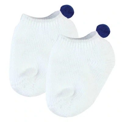 Teamson Sophia's Ankle Socks With Pom-poms For 18" Dolls, White/navy