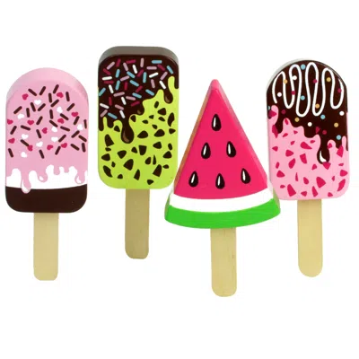 Teamson Sophia's Assorted Wooden Ice Cream Popsicle Bars, Multicolor