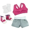Teamson Sophia's Bra, Shorts, Socks And Hi-top Sneakers For 18" Dolls