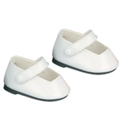 Teamson Sophia's Classic Mary Jane Shoes For 15" Baby Dolls, White