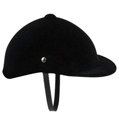 Teamson Sophia's Classic Velvet Riding Helmet For 18" Dolls, Black In Metallic