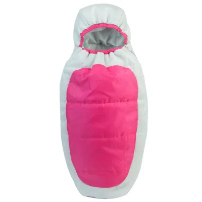 Teamson Sophia's Cocoon Style Camping Sleeping Bag For 18" Dolls, Hot Pink/gray