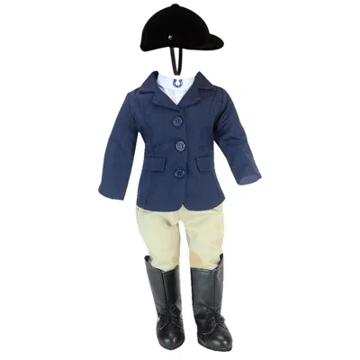 Teamson Sophia's Complete Equestrian Set For 18" Dolls, Navy In Blue