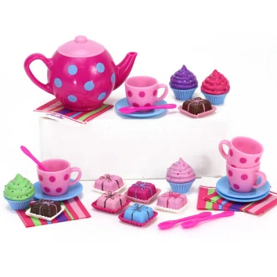 Teamson Sophia's Cupcakes, Petit Fours And Tea Set For Four 18" Dolls, Pink