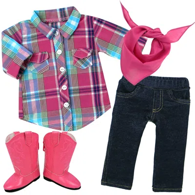 Teamson Sophia's Doll Blouse, Jeggings, Bandana, And Boots For 18" Dolls In Multi
