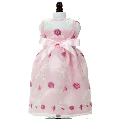 Teamson Sophia's Embroidered Flower Dress For 18" Dolls, Light Pink