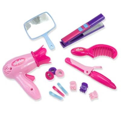 Teamson Sophia's Hair Care Set For 18" Dolls, Pink In Multi