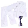Teamson Sophia's Karate Uniform With White, Purple, & Black Belts For 18" Dolls, White