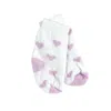 Teamson Sophia's Knit Socks With Hearts For 18" Dolls, White/lavender