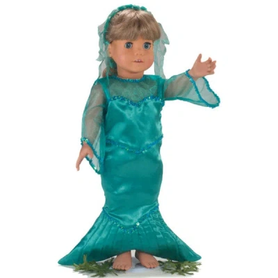 Teamson Sophia's Mermaid Costume For 18" Dolls, Green