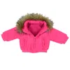 Teamson Sophia's Puffy Jacket With Faux Fur Trim For 18" Dolls, Hot Pink