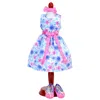 Teamson Sophia's Satin Floral Dress And Shoes For 14.5" Dolls, Pink/blue