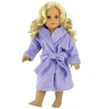 Teamson Sophia's Soft Robe For 18" Dolls, Lavender
