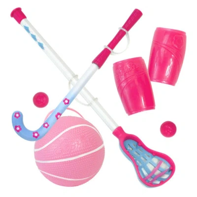 Teamson Sophia's Sports Equipment Set For 18" Dolls, Hot Pink