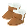 Teamson Sophia's Suede Winter Boots With Faux Faux Fur For 18" Dolls, Brown