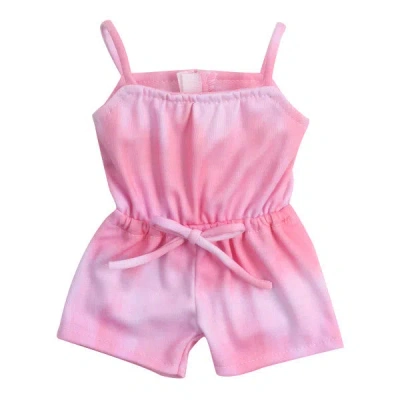 Teamson Sophia's Tie Dye Romper For 18" Dolls, Pink