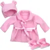 Teamson Sophia's Winter Coat, Hat And Boots Set For 15'' Dolls, Light Pink