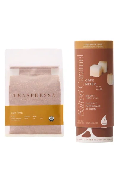 Teaspressa Salted Caramel Capetown Latte Tea & Mixer Gift Set In Multi