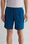 Tec One Explorer Textured Shorts In Blue Opal
