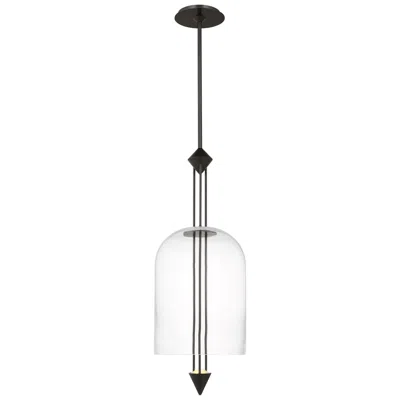 Tech Lighting Visual Comfort Modern 2700k Led 10 Inch Diameter Bronze And Glass Pendant