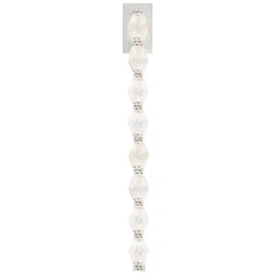 Tech Lighting Visual Comfort Modern 2700k Led 28 Inch Tall Crystal And Nickel Wall Sconce