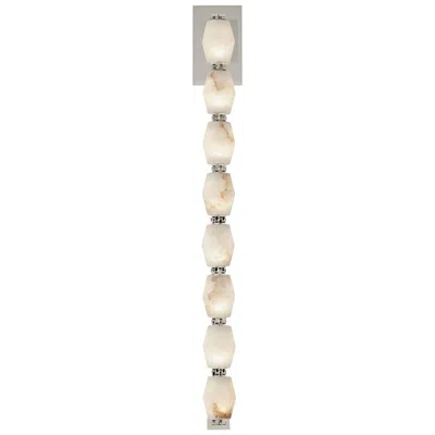 Tech Lighting Visual Comfort Modern 27k Led 28 Inch Tall Alabaster And Nickel Wall Sconce
