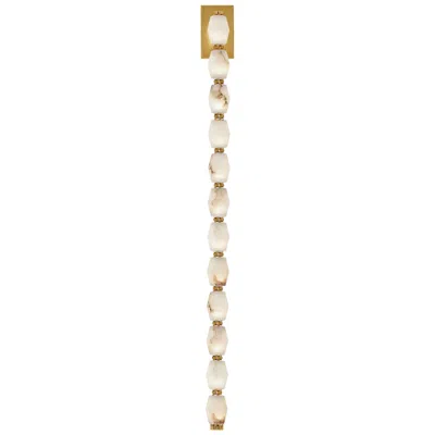 Tech Lighting Visual Comfort Modern 27k Led 40 Inch Tall Alabaster And Brass Wall Sconce