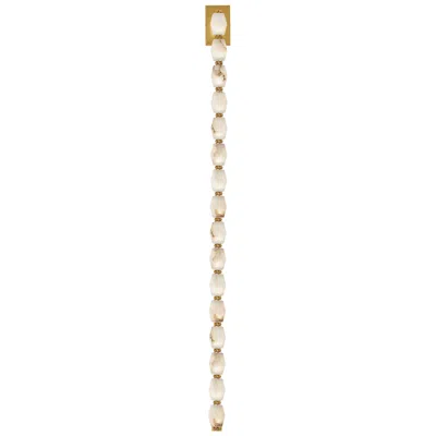 Tech Lighting Visual Comfort Modern 27k Led 53 Inch Tall Alabaster And Brass Wall Sconce