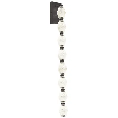 Tech Lighting Visual Comfort Modern 3000k Led 28 Inch Tall Crystal And Bronze Wall Sconce