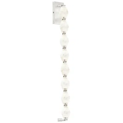Tech Lighting Visual Comfort Modern 3000k Led 40 Inch Tall Crystal And Bronze Wall Sconce