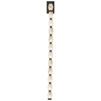 Tech Lighting Visual Comfort Modern 30k Led 40 Inch Tall Alabaster And Bronze Wall Sconce