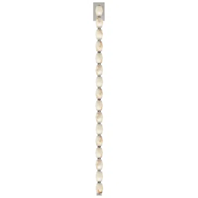 Tech Lighting Visual Comfort Modern 30k Led 53 Inch Tall Alabaster And Nickel Wall Sconce