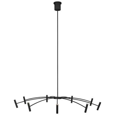 Tech Lighting Visual Comfort Modern Aerial 55 In. 3000k Led Matte Black Chandelier