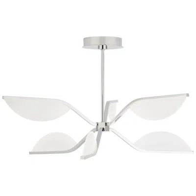 Tech Lighting Visual Comfort Modern Belterra 30 Inch 3500k Pol Nickel Flushmount Chand