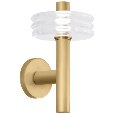 Tech Lighting Visual Comfort Modern Laurel Mouth Blown Glass And Brass 2700k Led Sconce
