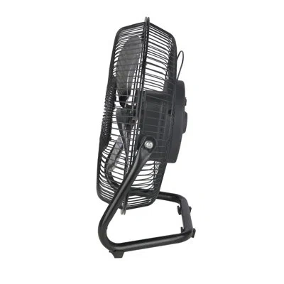 Techni Home 9” 2-speed High Velocity Electric Fan, Portable Fan With Adjustable Tilt For Home, Office & Garage C In Black