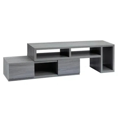 Techni Mobili Adjustable Tv Stand Console For Tv's Up To 65" In Gray