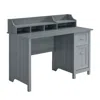 Techni Mobili Classic Office Desk With Storage, Grey