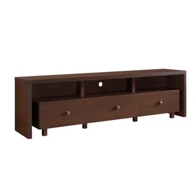 Techni Mobili Elegant Tv Stand For Tv's Up To 70" With Storage. Color: Hickory