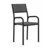 Techni Mobili Office Visiting Chair With Metal Frame, Black
