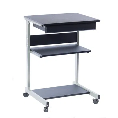 Techni Mobili Rolling Laptop Cart With Storage. Color: Graphite In Purple